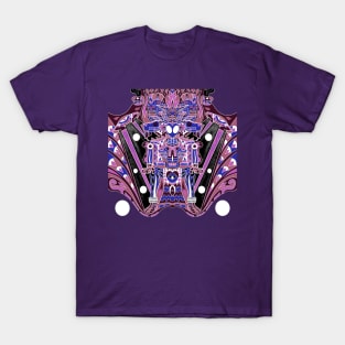 mictlan pandemic alien astronaut in hell galaxy ecopop T-Shirt